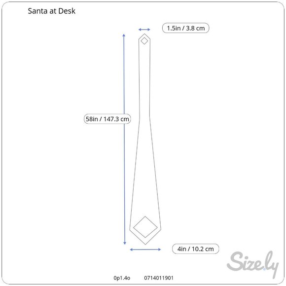 Christmas Santa Clause Checking List Tie Necktie - Picture 10 of 10